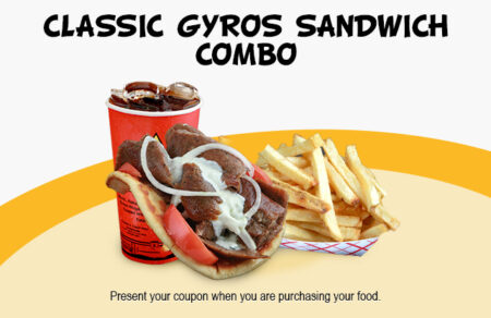 Classic Gyros Sandwich Combo